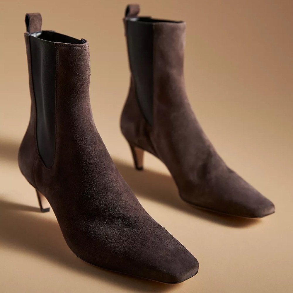 Anthropologie Reformation Roberta suede Boots Size 7.5 NWOB $348